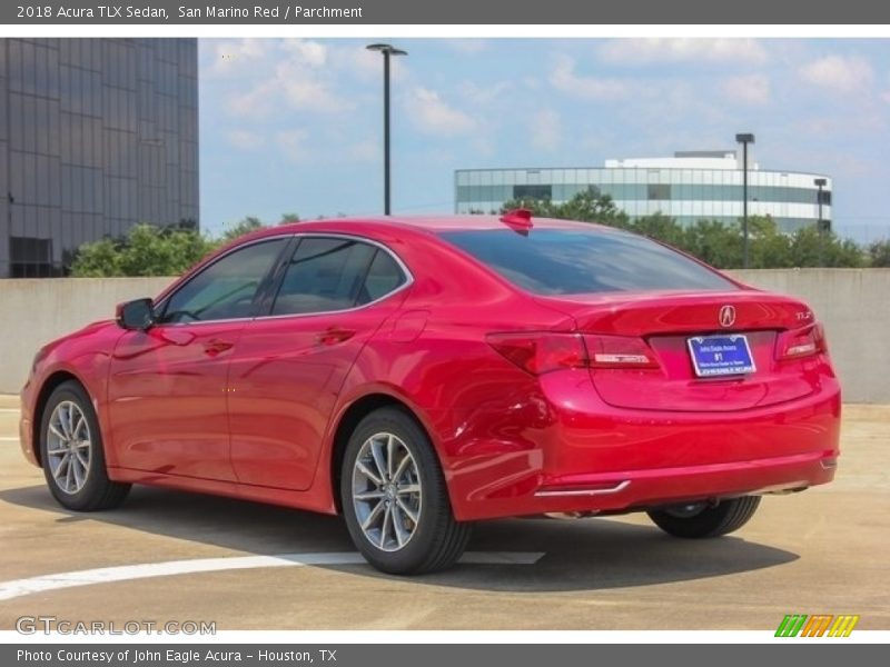 San Marino Red / Parchment 2018 Acura TLX Sedan