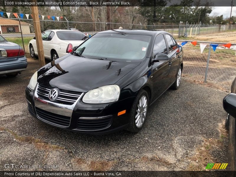 Black / Anthracite Black 2008 Volkswagen Jetta Wolfsburg Edition Sedan