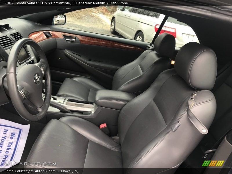 Blue Streak Metallic / Dark Stone 2007 Toyota Solara SLE V6 Convertible