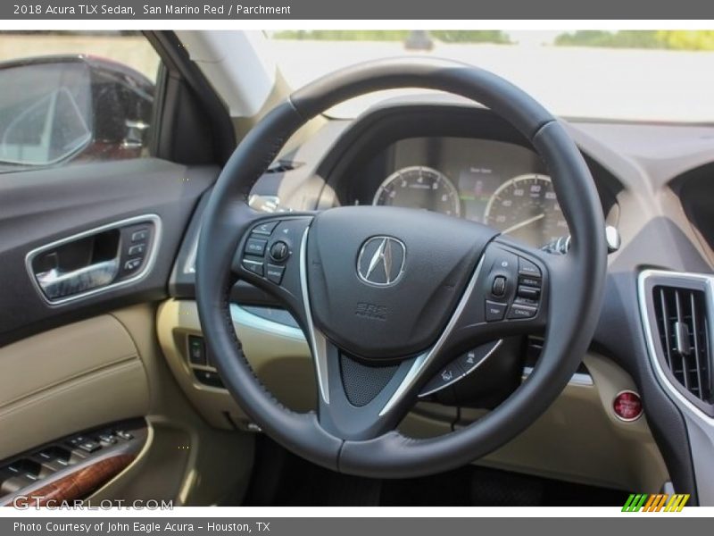 San Marino Red / Parchment 2018 Acura TLX Sedan