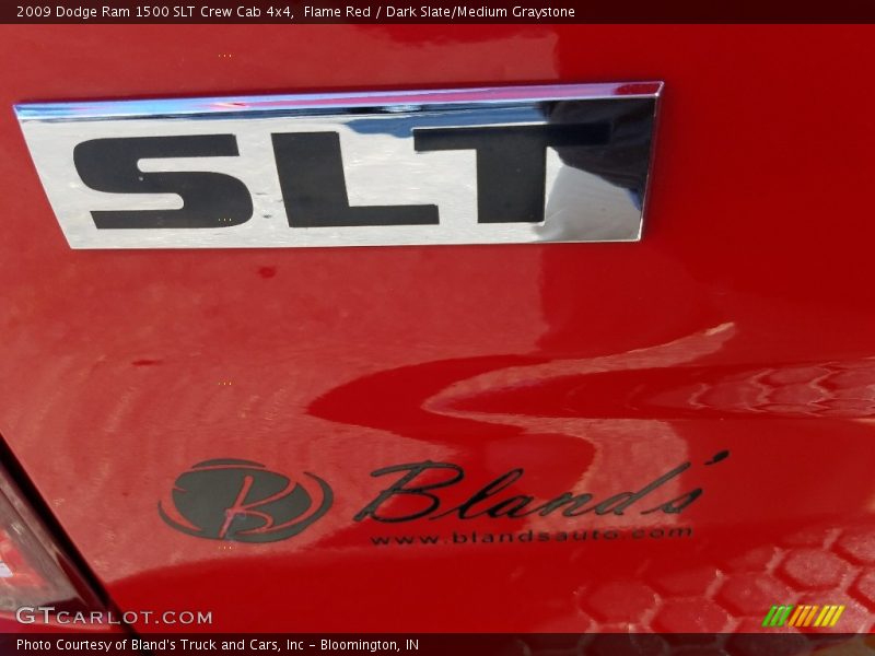 Flame Red / Dark Slate/Medium Graystone 2009 Dodge Ram 1500 SLT Crew Cab 4x4