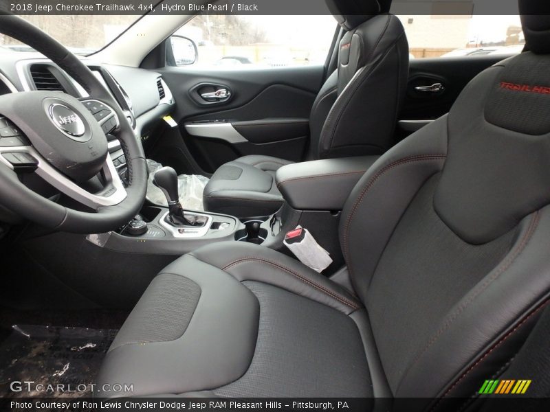 Hydro Blue Pearl / Black 2018 Jeep Cherokee Trailhawk 4x4