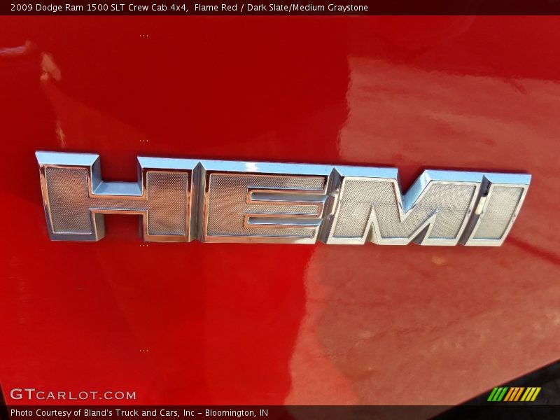 Flame Red / Dark Slate/Medium Graystone 2009 Dodge Ram 1500 SLT Crew Cab 4x4