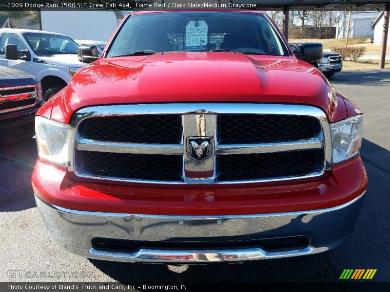 Flame Red / Dark Slate/Medium Graystone 2009 Dodge Ram 1500 SLT Crew Cab 4x4