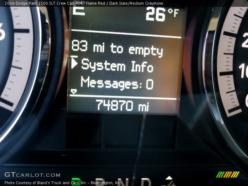Flame Red / Dark Slate/Medium Graystone 2009 Dodge Ram 1500 SLT Crew Cab 4x4