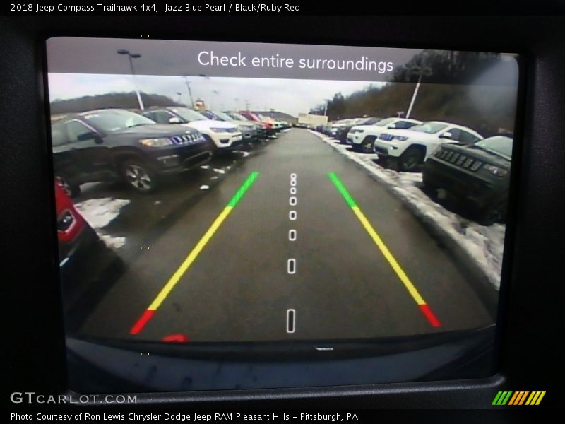 Jazz Blue Pearl / Black/Ruby Red 2018 Jeep Compass Trailhawk 4x4