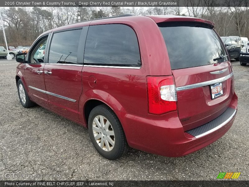 Deep Cherry Red Crystal Pearl / Black/Light Graystone 2016 Chrysler Town & Country Touring