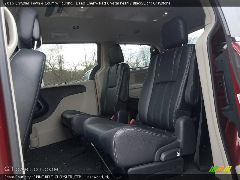 Deep Cherry Red Crystal Pearl / Black/Light Graystone 2016 Chrysler Town & Country Touring