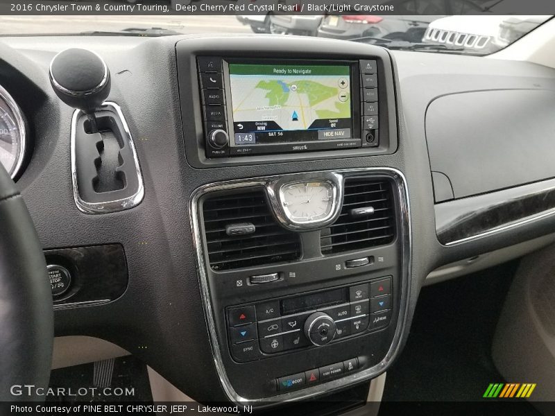 Deep Cherry Red Crystal Pearl / Black/Light Graystone 2016 Chrysler Town & Country Touring