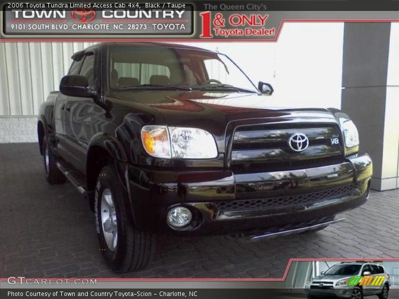 Black / Taupe 2006 Toyota Tundra Limited Access Cab 4x4