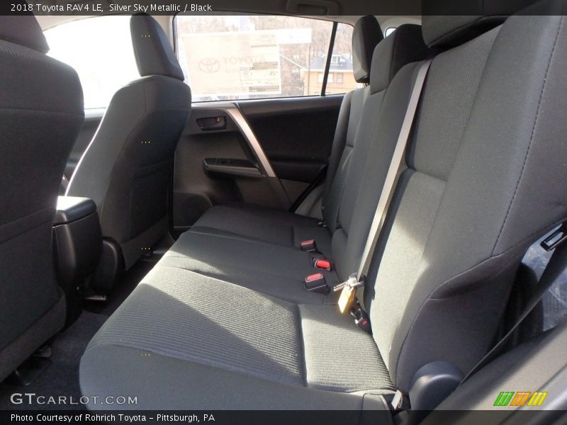 Silver Sky Metallic / Black 2018 Toyota RAV4 LE