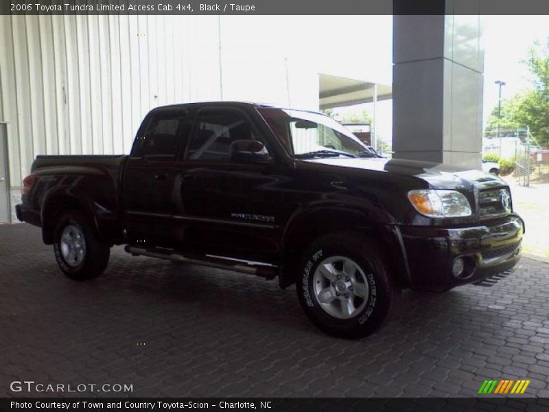 Black / Taupe 2006 Toyota Tundra Limited Access Cab 4x4