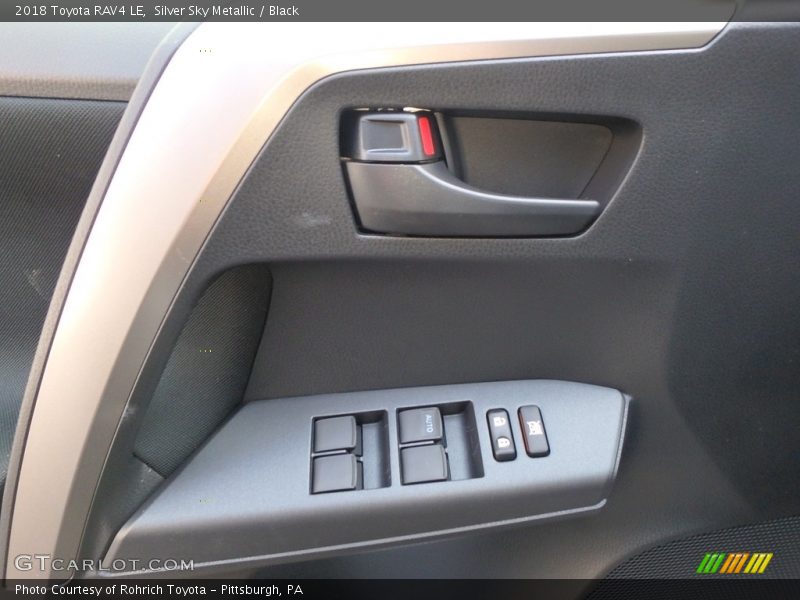 Silver Sky Metallic / Black 2018 Toyota RAV4 LE