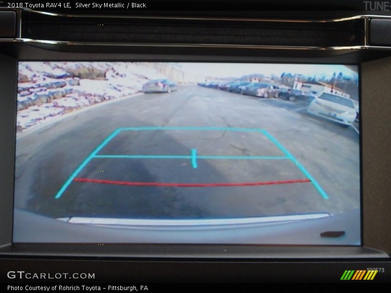 Silver Sky Metallic / Black 2018 Toyota RAV4 LE