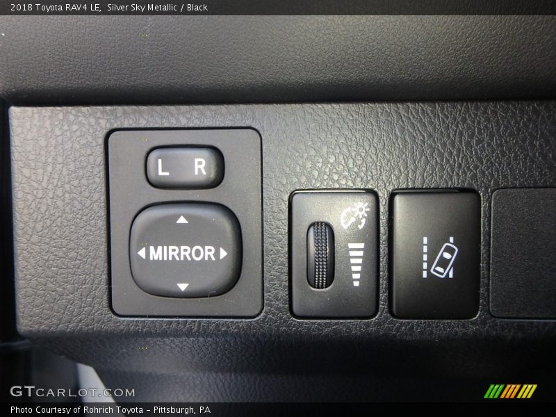 Silver Sky Metallic / Black 2018 Toyota RAV4 LE