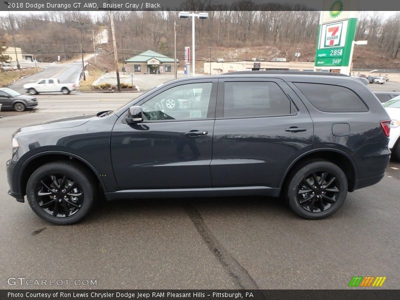 Bruiser Gray / Black 2018 Dodge Durango GT AWD