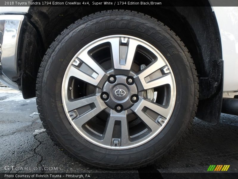 Super White / 1794 Edition Black/Brown 2018 Toyota Tundra 1794 Edition CrewMax 4x4