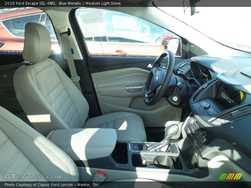 Blue Metallic / Medium Light Stone 2018 Ford Escape SEL 4WD