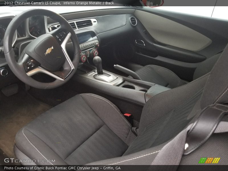 Inferno Orange Metallic / Black 2012 Chevrolet Camaro LS Coupe