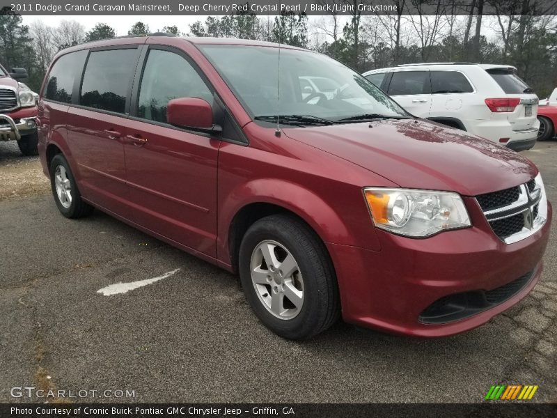 Deep Cherry Red Crystal Pearl / Black/Light Graystone 2011 Dodge Grand Caravan Mainstreet