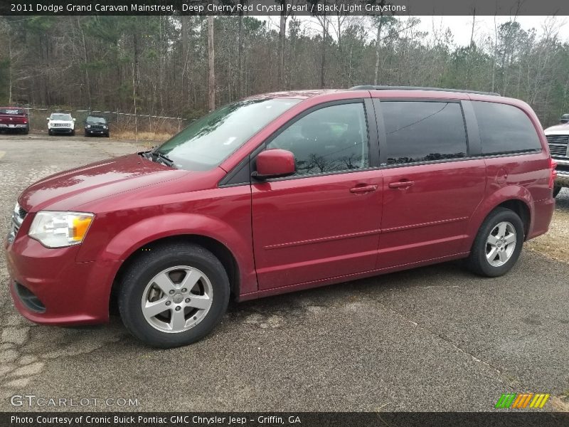 Deep Cherry Red Crystal Pearl / Black/Light Graystone 2011 Dodge Grand Caravan Mainstreet
