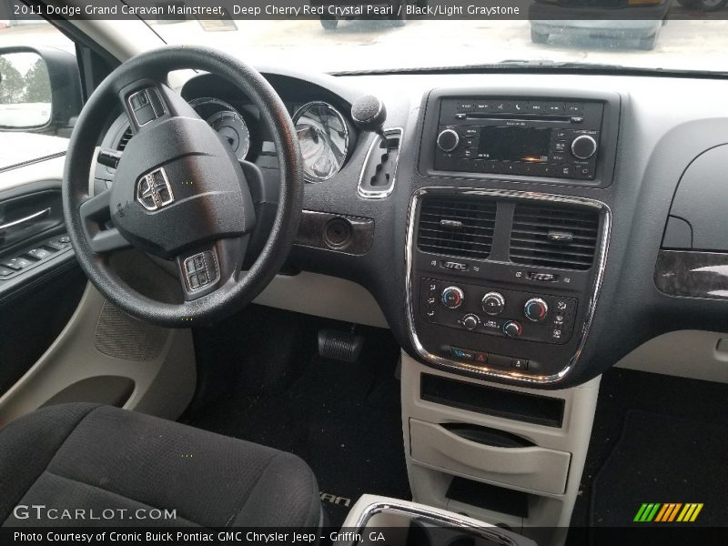 Deep Cherry Red Crystal Pearl / Black/Light Graystone 2011 Dodge Grand Caravan Mainstreet