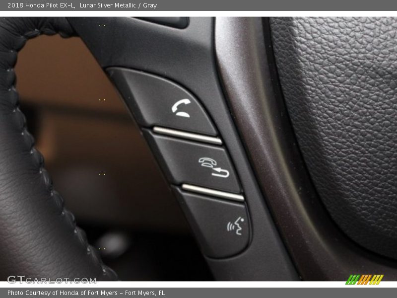 Lunar Silver Metallic / Gray 2018 Honda Pilot EX-L