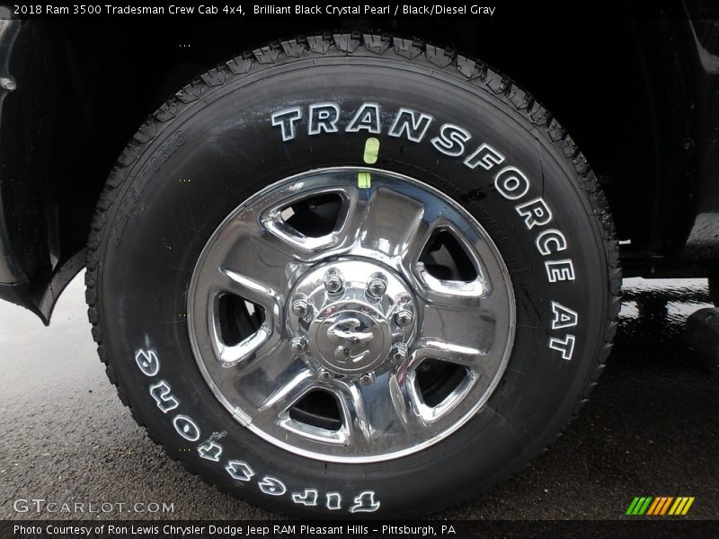 Brilliant Black Crystal Pearl / Black/Diesel Gray 2018 Ram 3500 Tradesman Crew Cab 4x4