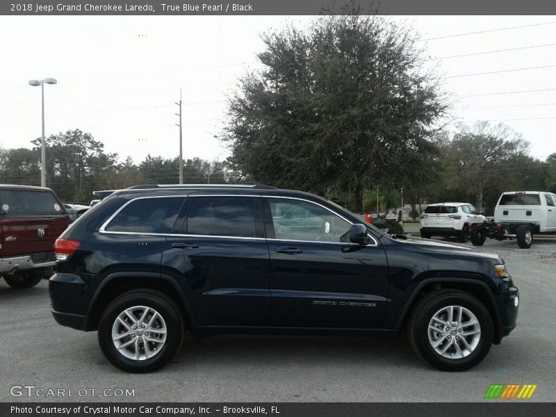 True Blue Pearl / Black 2018 Jeep Grand Cherokee Laredo