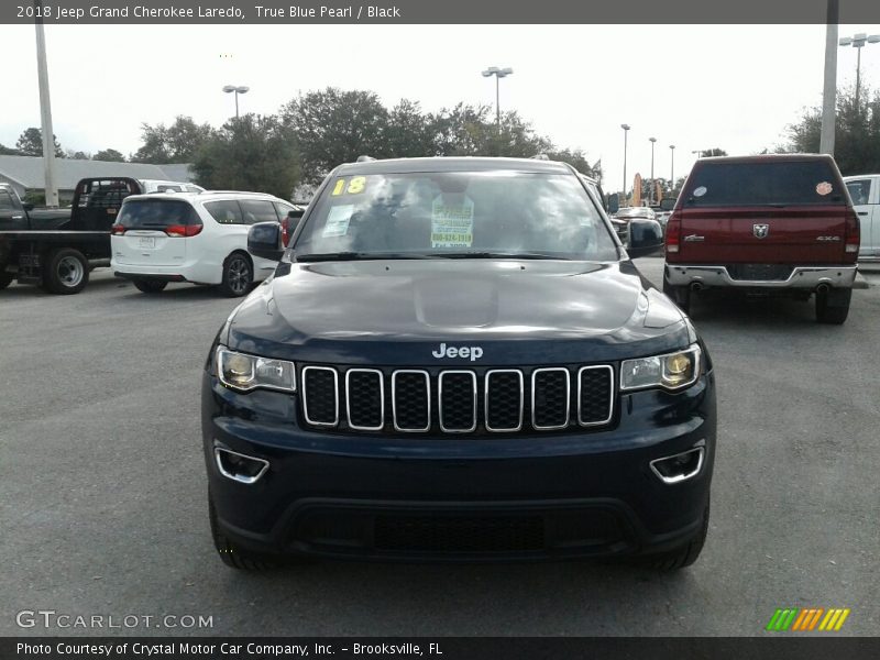 True Blue Pearl / Black 2018 Jeep Grand Cherokee Laredo
