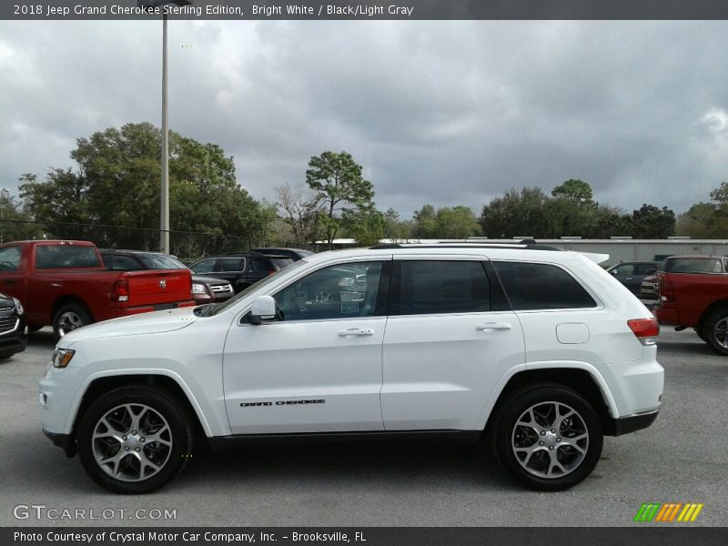 Bright White / Black/Light Gray 2018 Jeep Grand Cherokee Sterling Edition