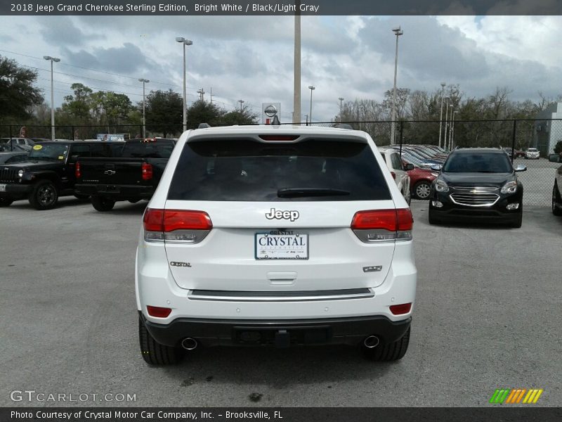 Bright White / Black/Light Gray 2018 Jeep Grand Cherokee Sterling Edition