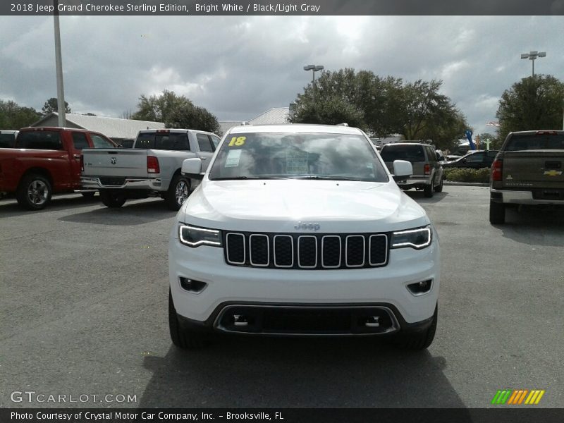 Bright White / Black/Light Gray 2018 Jeep Grand Cherokee Sterling Edition