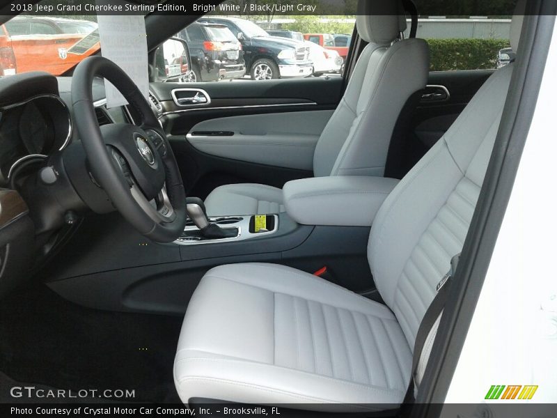 Bright White / Black/Light Gray 2018 Jeep Grand Cherokee Sterling Edition