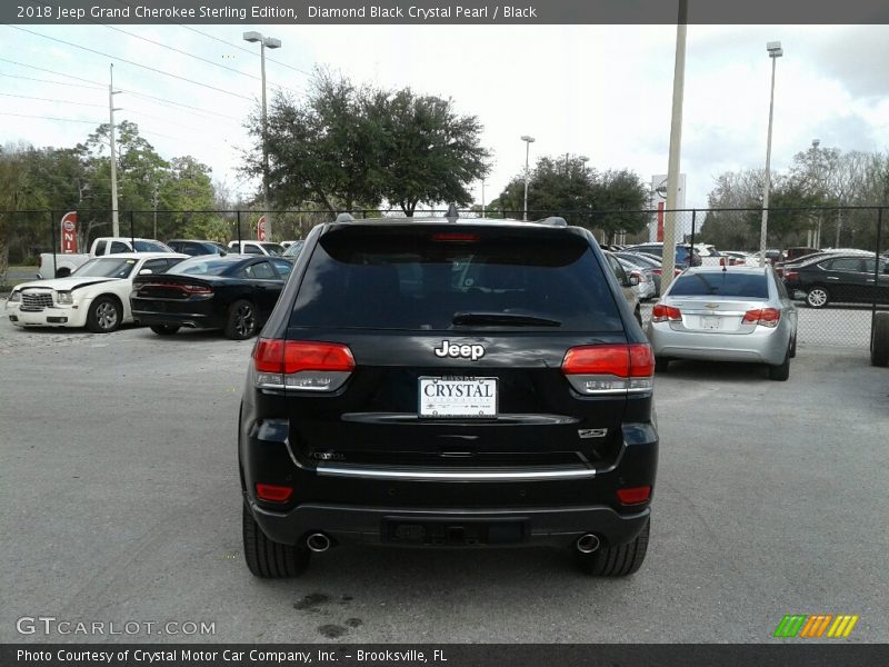 Diamond Black Crystal Pearl / Black 2018 Jeep Grand Cherokee Sterling Edition