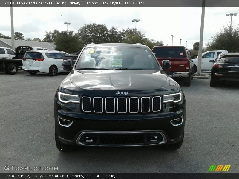 Diamond Black Crystal Pearl / Black 2018 Jeep Grand Cherokee Sterling Edition
