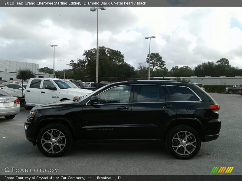Diamond Black Crystal Pearl / Black 2018 Jeep Grand Cherokee Sterling Edition