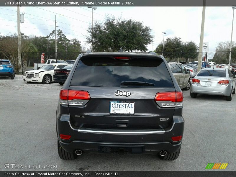 Granite Crystal Metallic / Black 2018 Jeep Grand Cherokee Sterling Edition