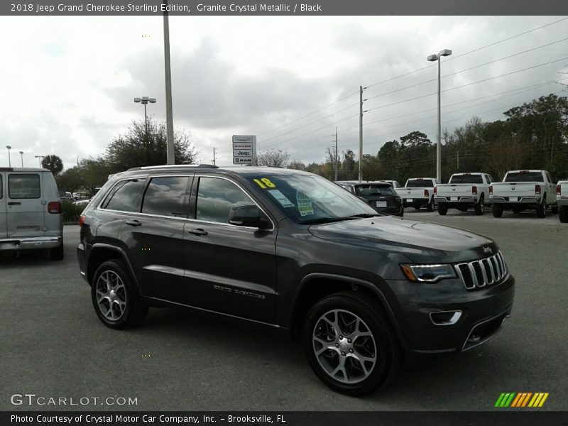 Granite Crystal Metallic / Black 2018 Jeep Grand Cherokee Sterling Edition