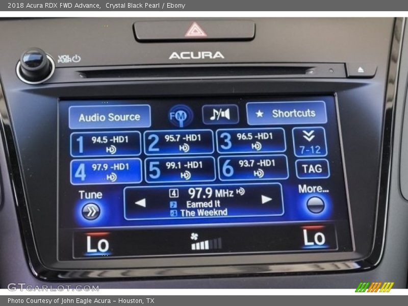 Crystal Black Pearl / Ebony 2018 Acura RDX FWD Advance