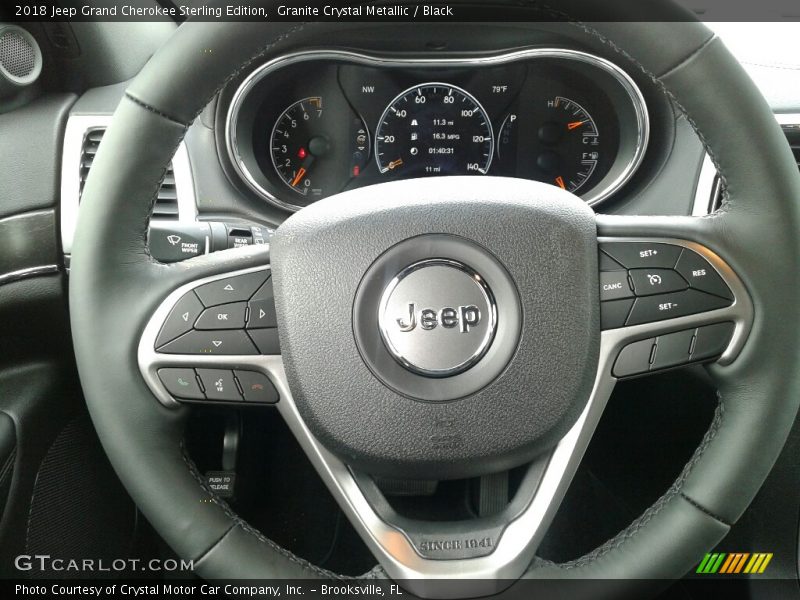 Granite Crystal Metallic / Black 2018 Jeep Grand Cherokee Sterling Edition