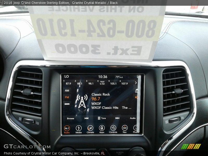 Granite Crystal Metallic / Black 2018 Jeep Grand Cherokee Sterling Edition