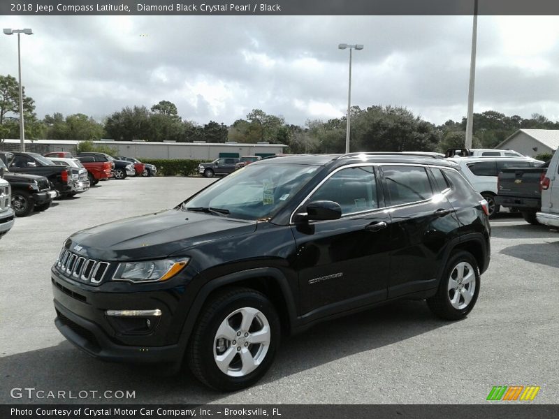 Diamond Black Crystal Pearl / Black 2018 Jeep Compass Latitude