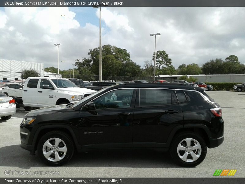 Diamond Black Crystal Pearl / Black 2018 Jeep Compass Latitude