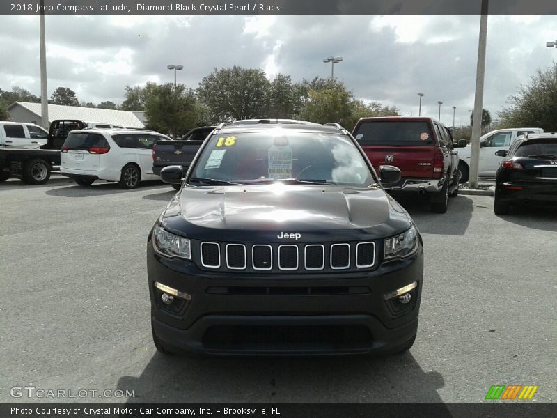 Diamond Black Crystal Pearl / Black 2018 Jeep Compass Latitude