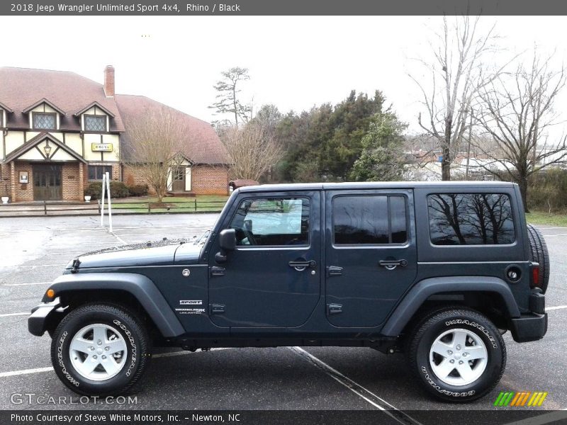 Rhino / Black 2018 Jeep Wrangler Unlimited Sport 4x4