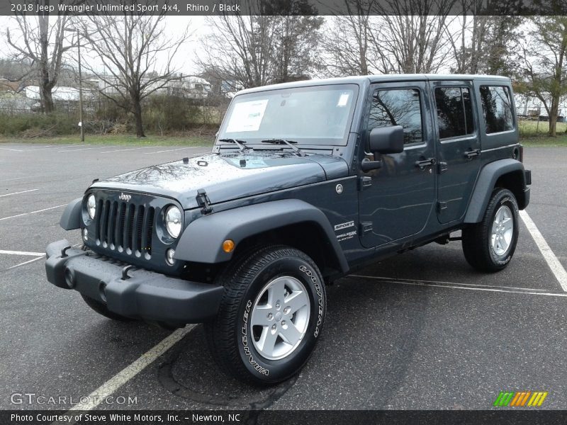 Rhino / Black 2018 Jeep Wrangler Unlimited Sport 4x4