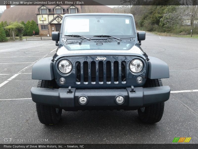 Rhino / Black 2018 Jeep Wrangler Unlimited Sport 4x4