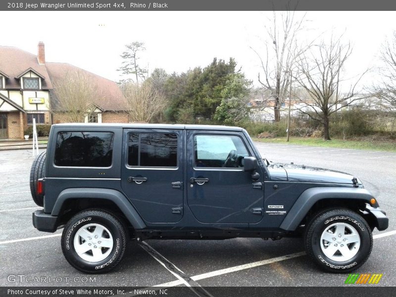 Rhino / Black 2018 Jeep Wrangler Unlimited Sport 4x4
