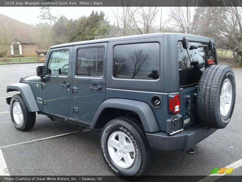 Rhino / Black 2018 Jeep Wrangler Unlimited Sport 4x4